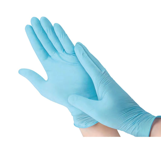 Nitrile Gloves -10 Boxes (1000 pcs-100% Nitrile Patient Examination Gloves/ FDA 510(K), 4Mil - Nitrilium)