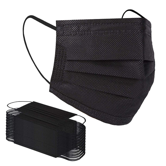 3PLY Mask Black - 2400 PCS (50Pcs/Box - 48 Boxes/Case)