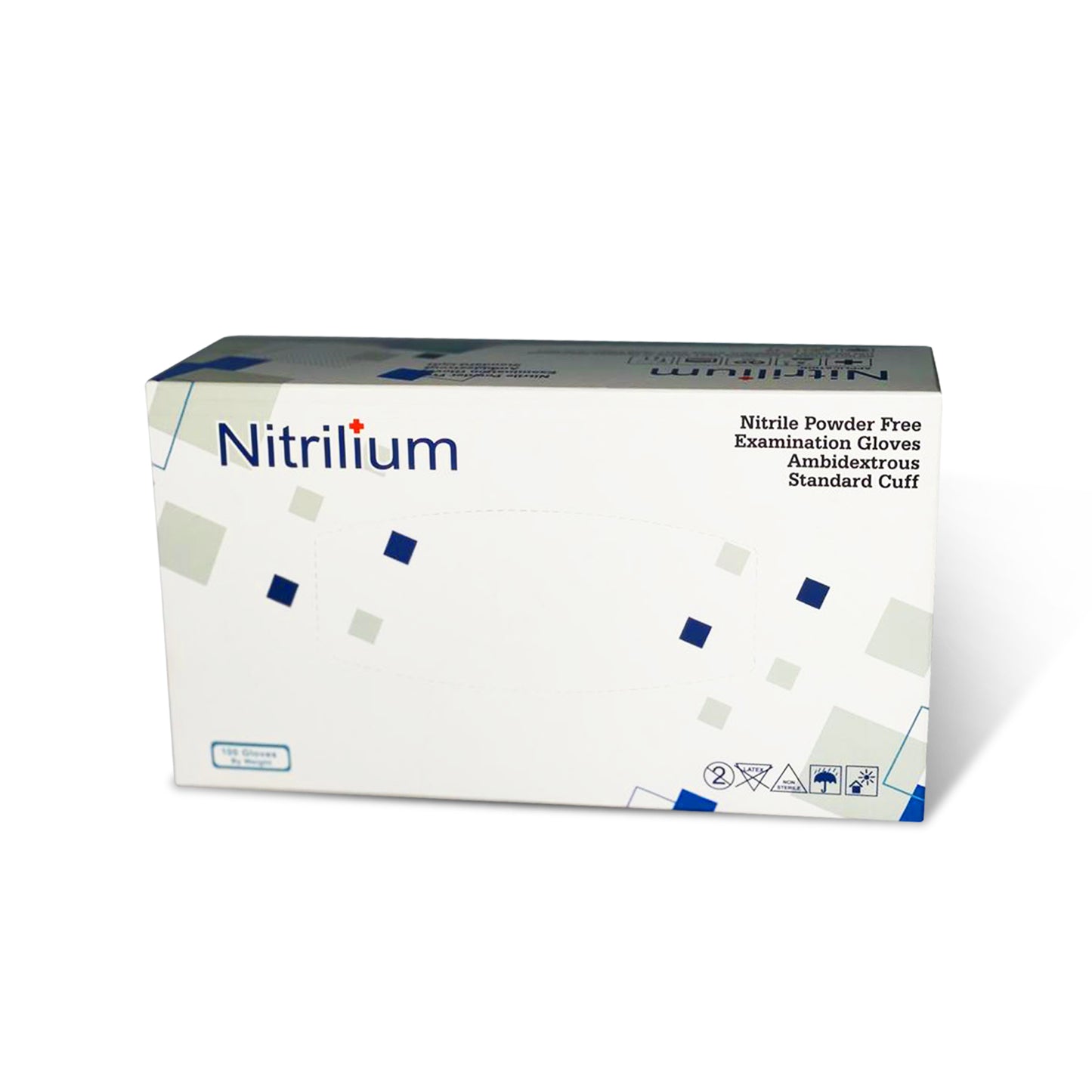 Nitrile Gloves -10 Boxes (1000 pcs-100% Nitrile Patient Examination Gloves/ FDA 510(K), 4Mil - Nitrilium)