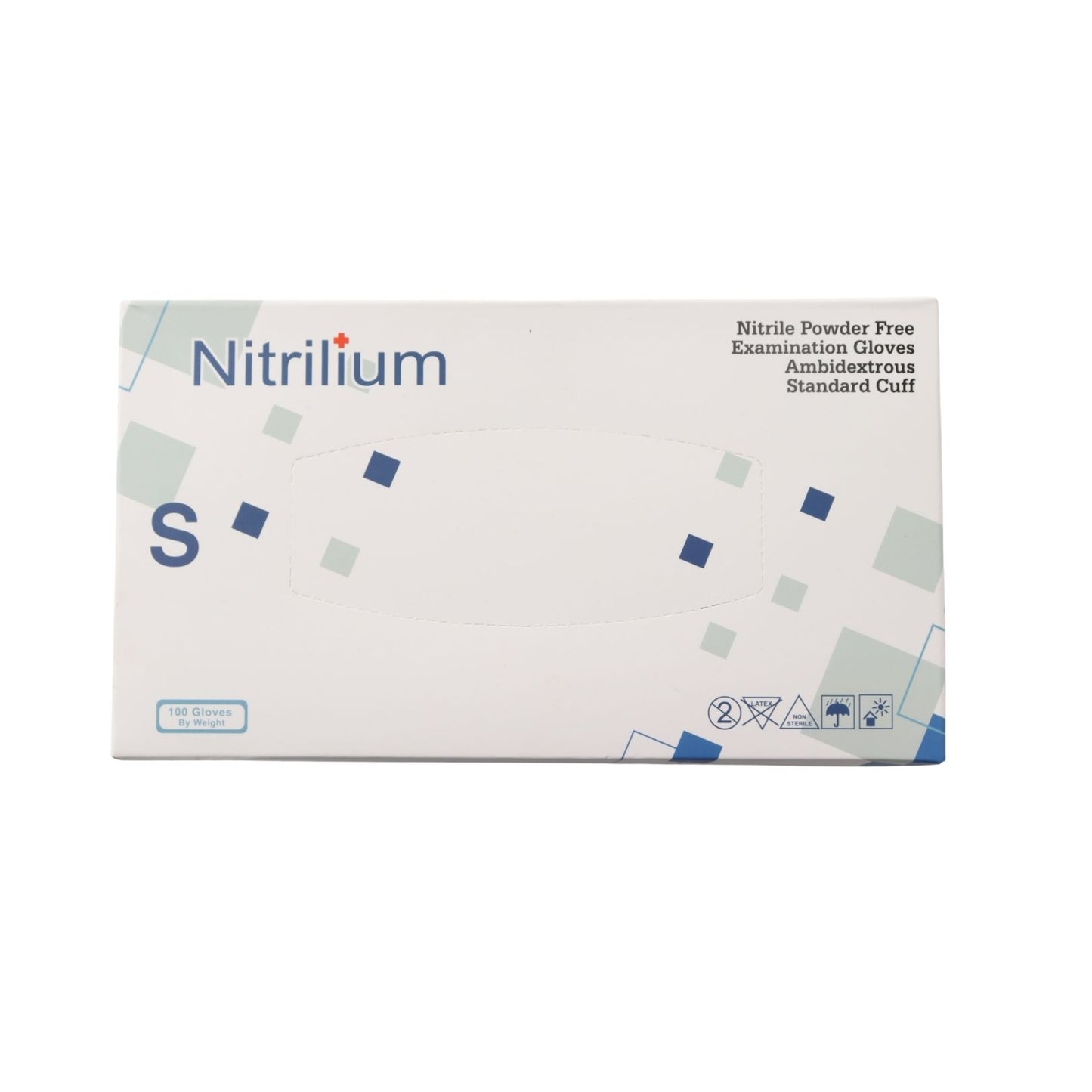 Nitrile Gloves -10 Boxes (1000 pcs-100% Nitrile Patient Examination Gloves/ FDA 510(K), 4Mil - Nitrilium)