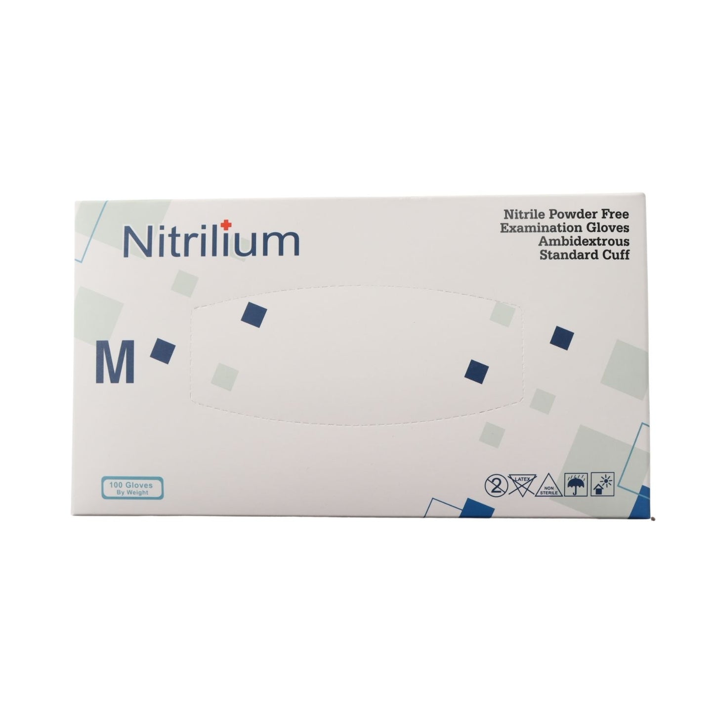 Nitrile Gloves -10 Boxes (1000 pcs-100% Nitrile Patient Examination Gloves/ FDA 510(K), 4Mil - Nitrilium)