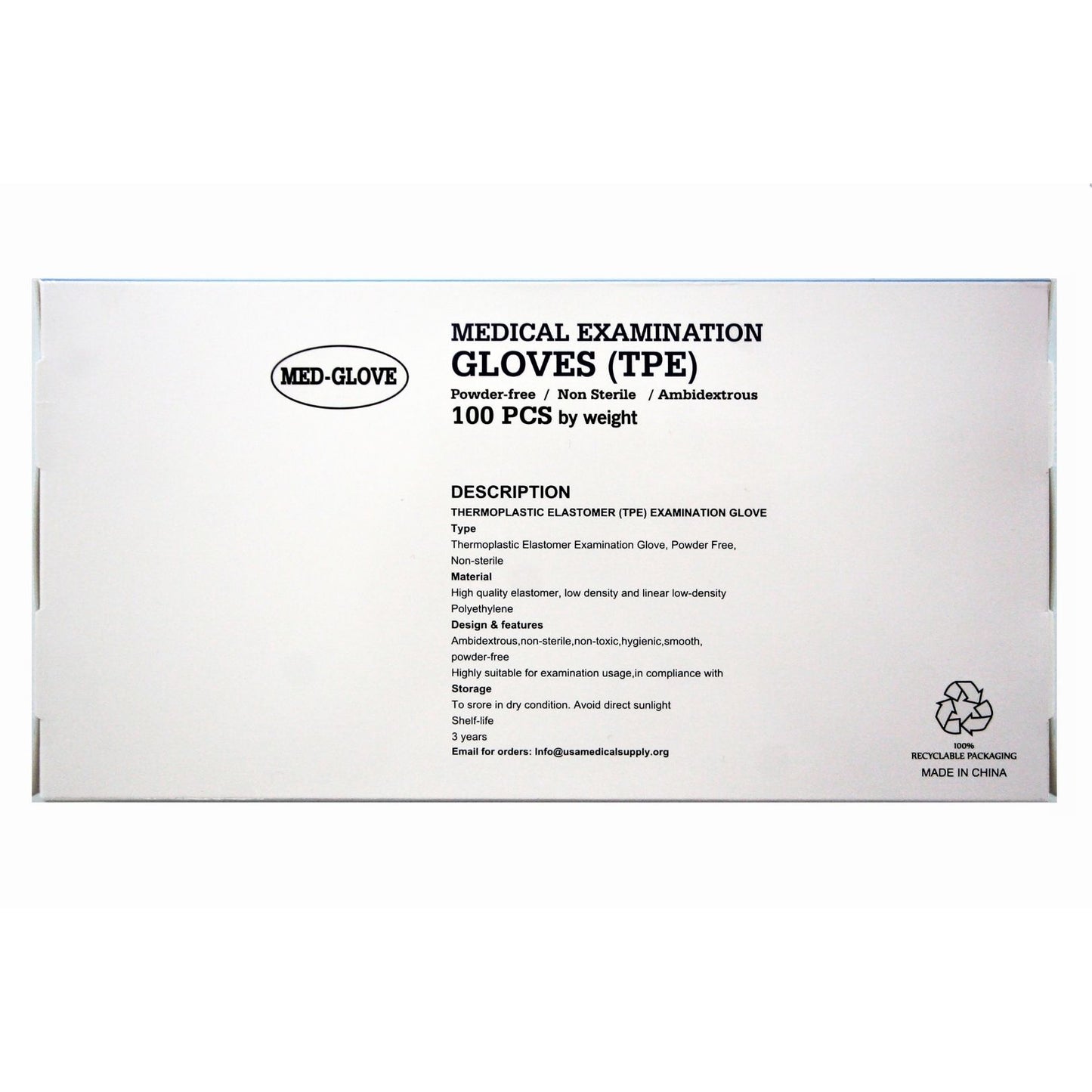 ThermoPlastic Elastomer Gloves - Plastic Gloves  (3000 Pcs/Case)