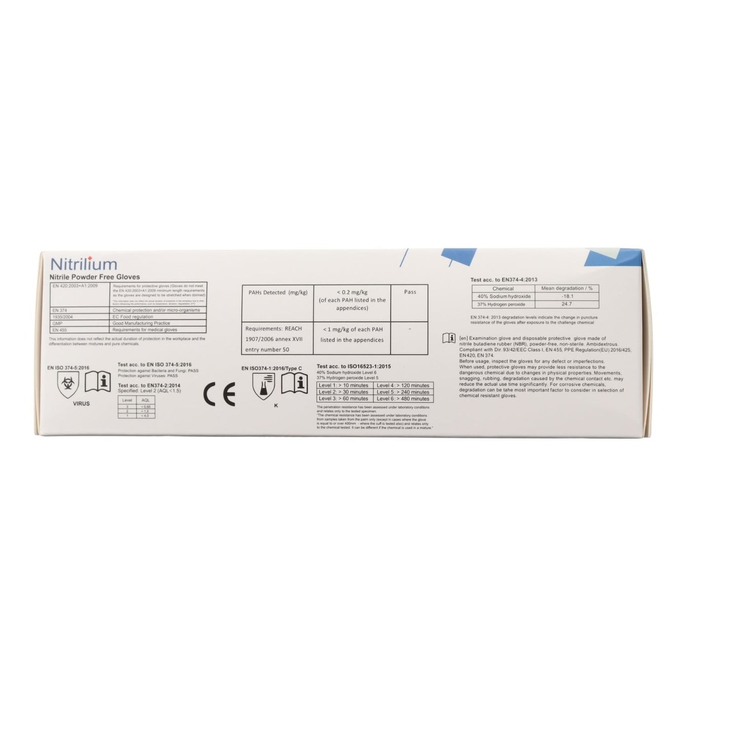 Nitrile Gloves -10 Boxes (1000 pcs-100% Nitrile Patient Examination Gloves/ FDA 510(K), 4Mil - Nitrilium)